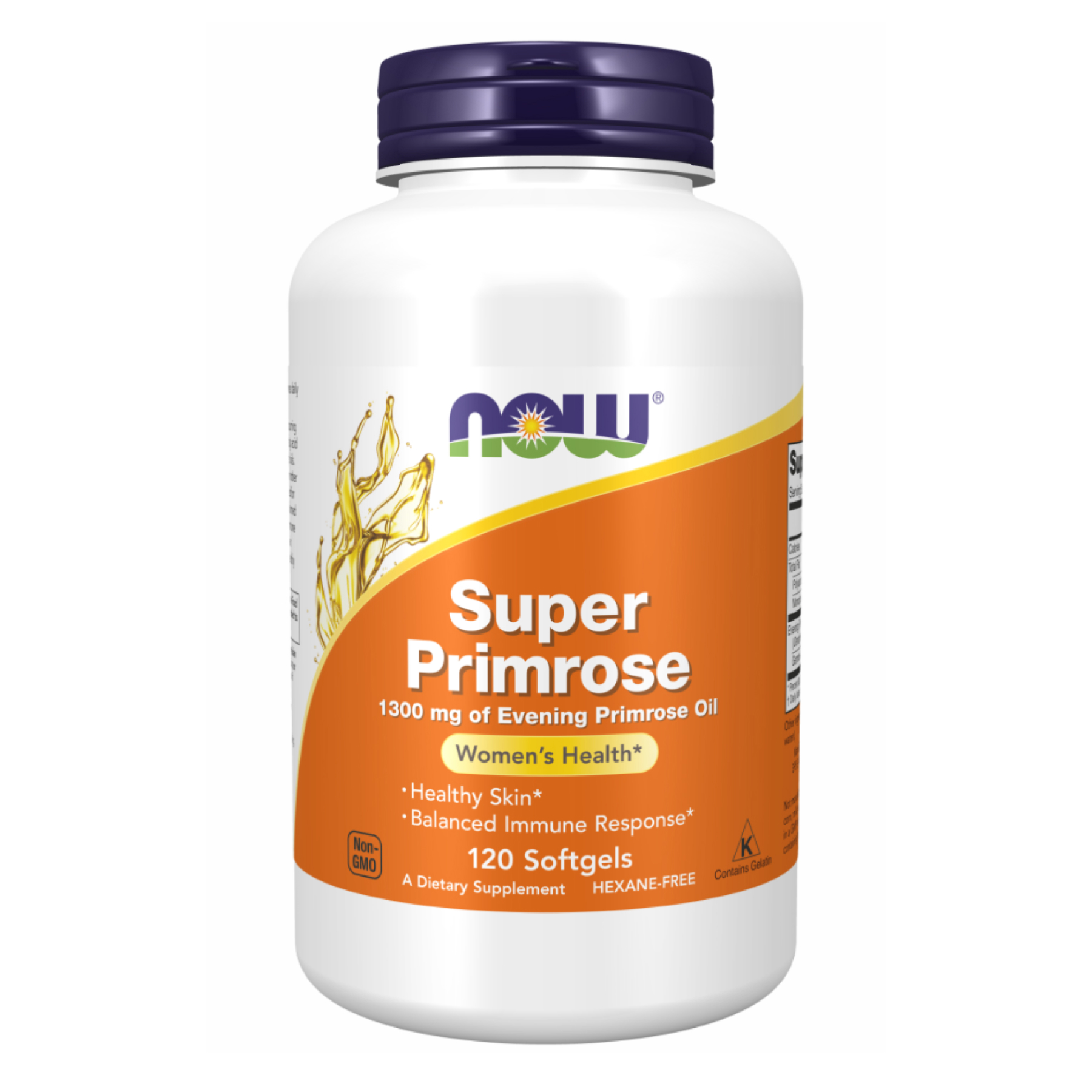Олія вечірньої примули, Now Foods Super Primrose, 1300 мг, 120 м'яких капсул