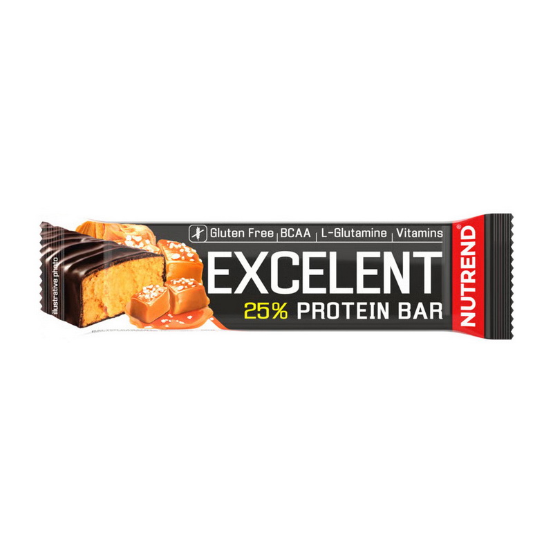 Протеїновий батончик, Nutrend Excelent Protein Bar, 85 г (Солона карамель)