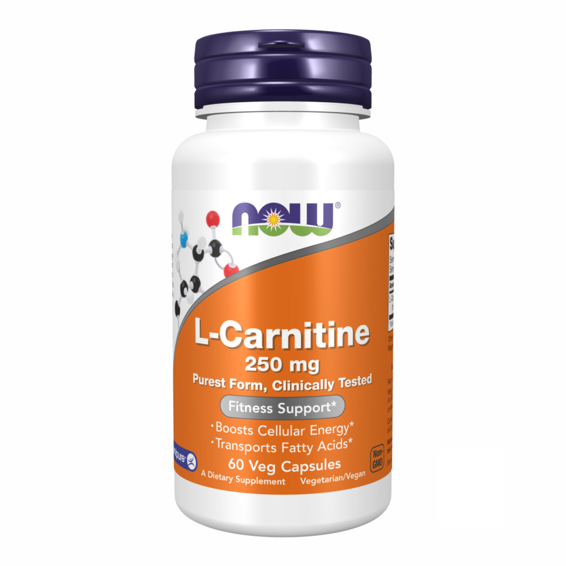 NOW L-Carnitine 250 mg purest form (60 caps)