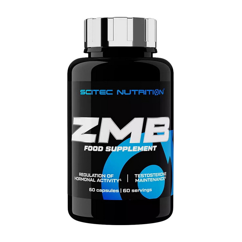 Цинк, магній та вітамін B6, Scitec Nutrition ZMB6, 60 капсул