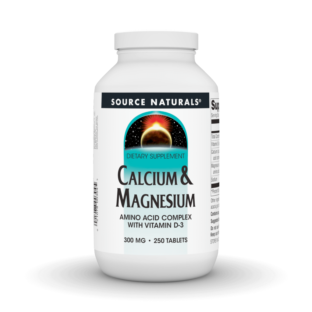 Кальцій та магній, Source Naturals Calcium & Magnesium, 300 мг, 250 таблеток