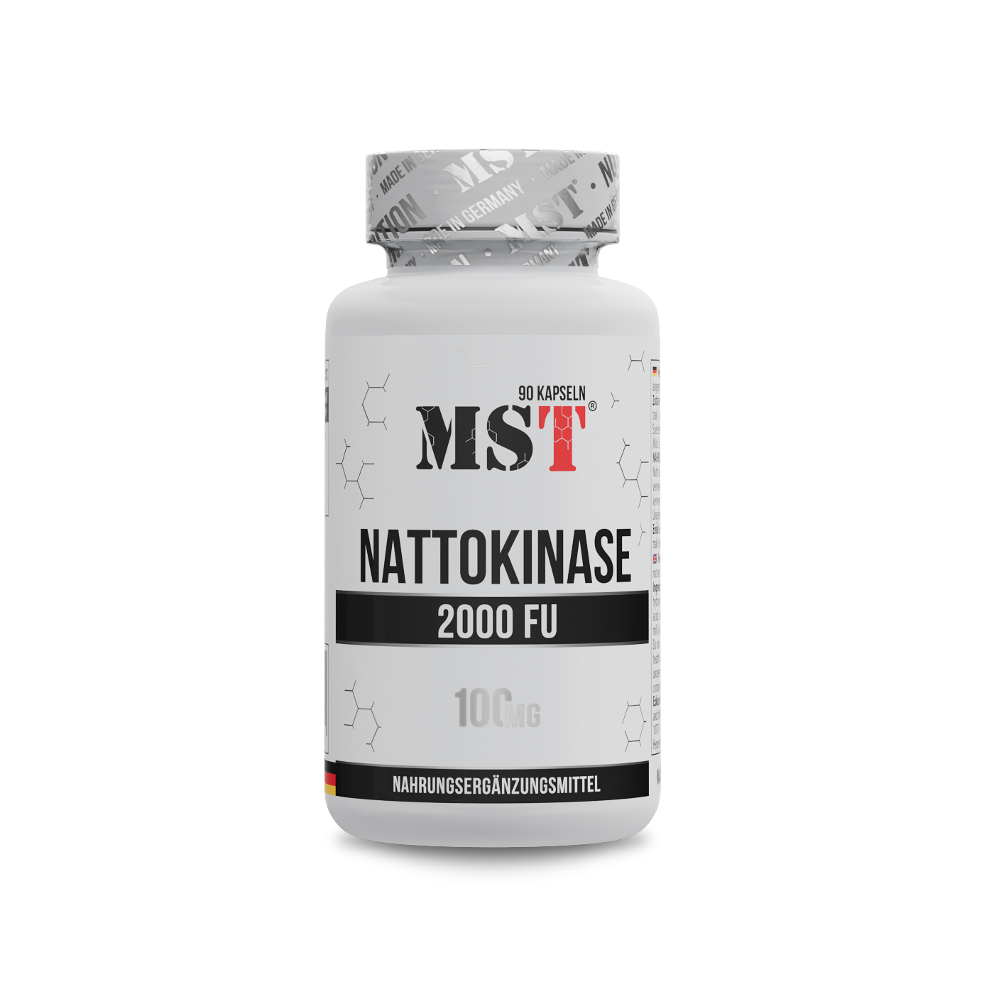 Наттокіназа, MST Nattokinase, 100 мг, 90 капсул