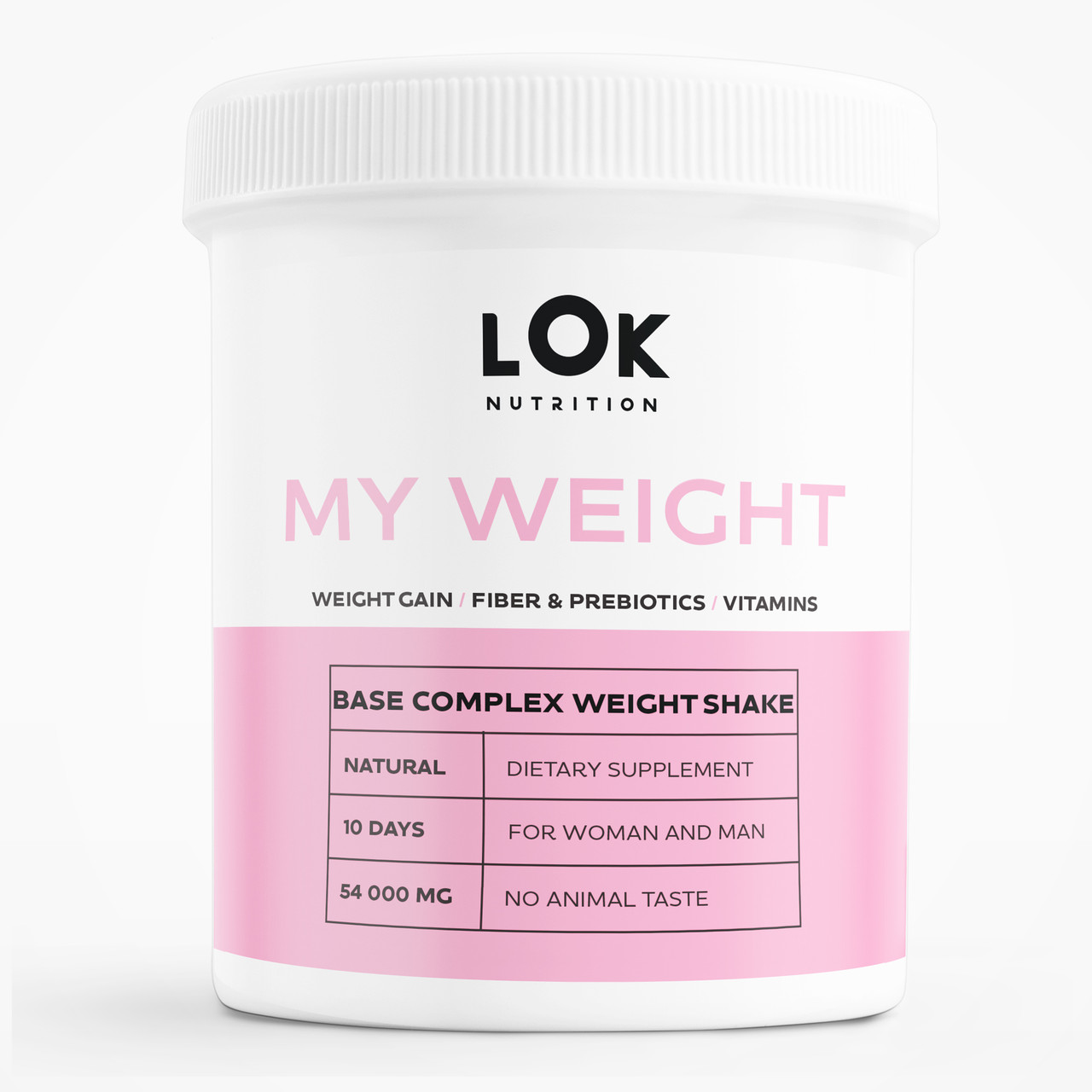 Гейнер для набору маси, LOK Nutrition MY-WEIGHT, 542 г (Молочний шоколад)