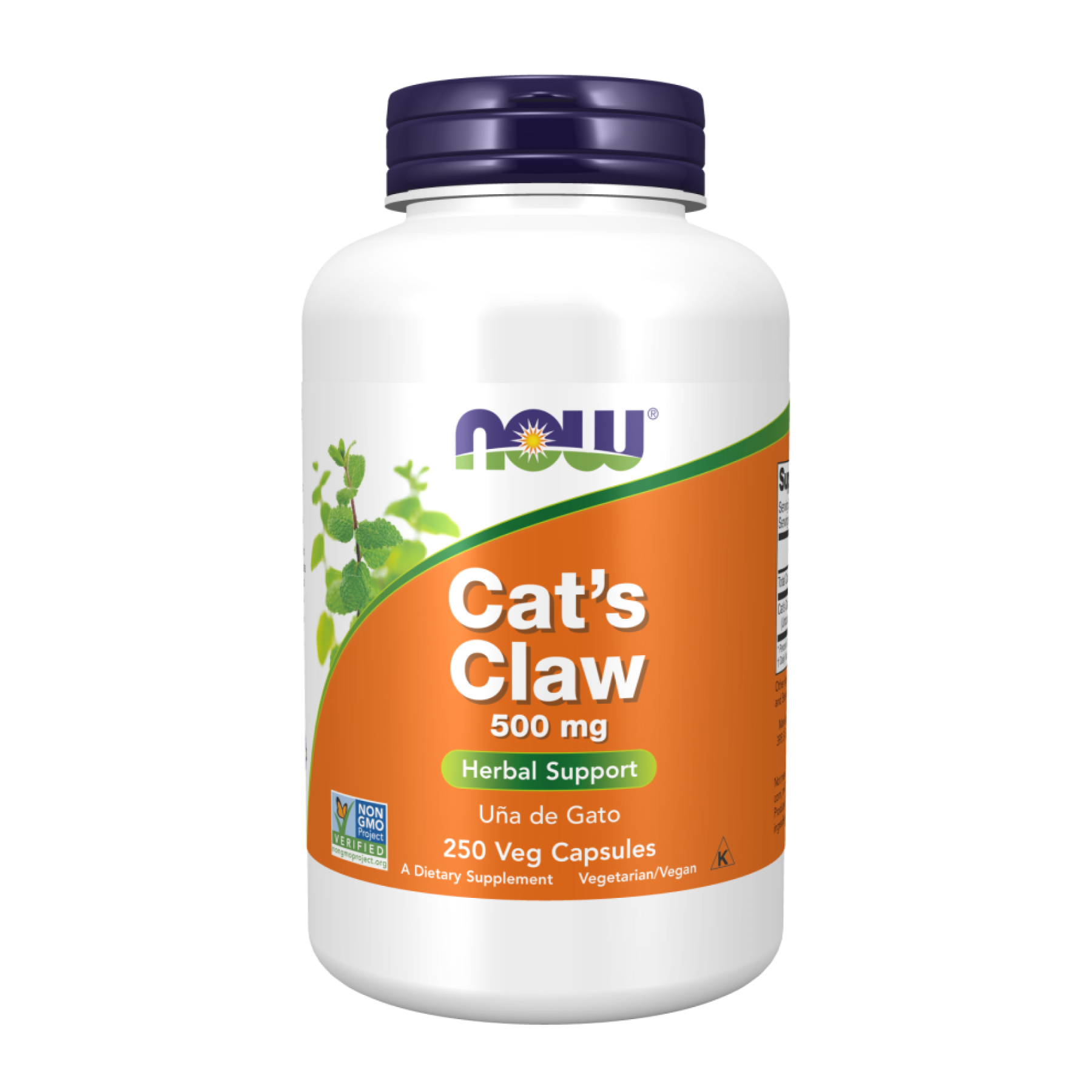 Котячий кіготь, Now Foods Cat's Claw, 500 мг, 250 вегетаріанських капсул
