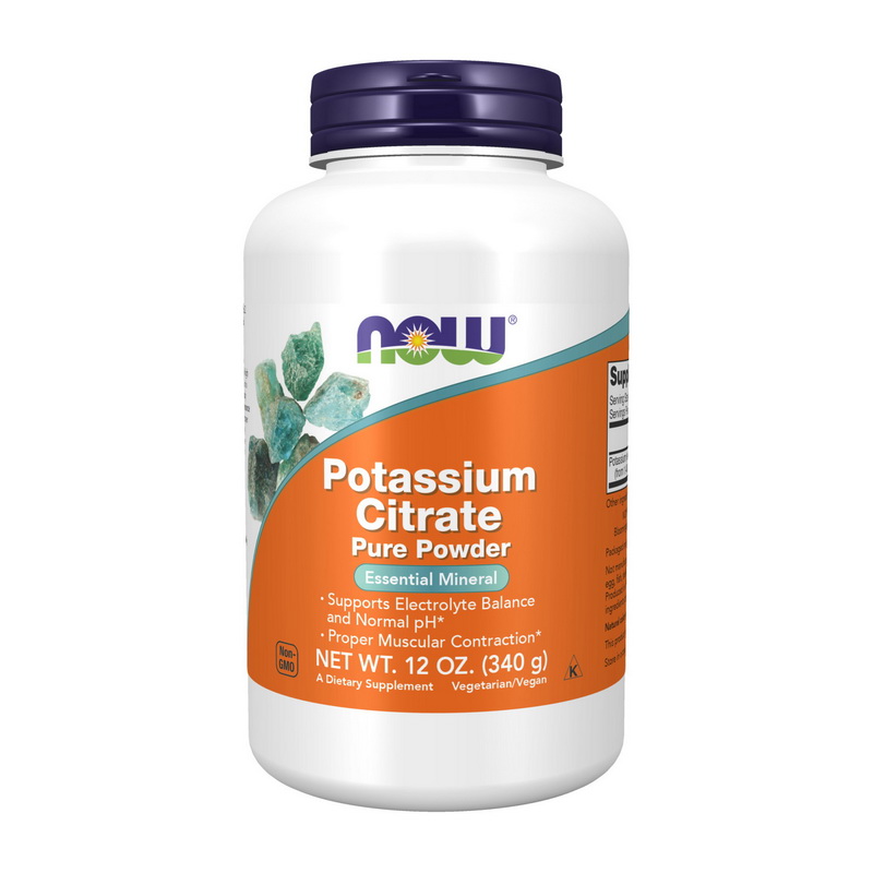 Калій цитрат, Now Foods Potassium Citrate Pure Powder, 340 г