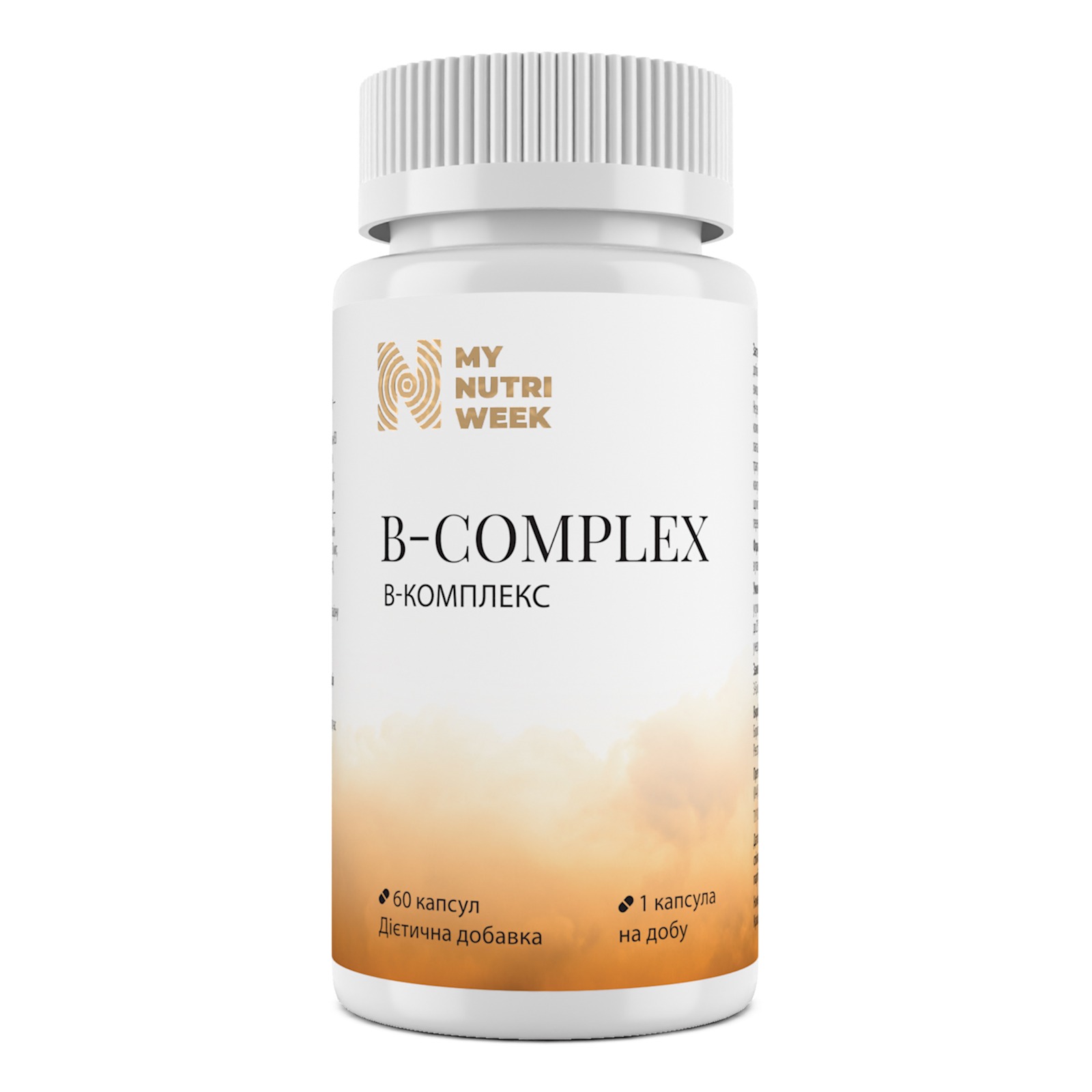 Вітаміни групи B, My Nutri Week B-Complex, 60 капсул