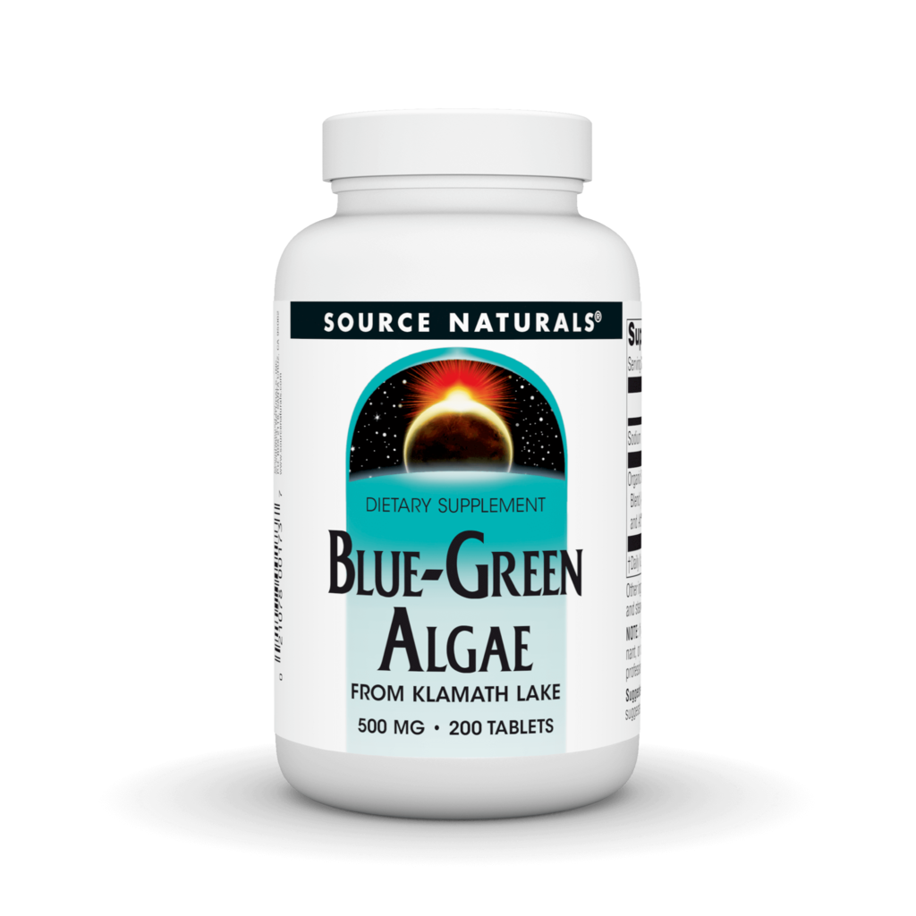 Синьо-зелені водорості, Source Naturals Blue-Green Algae, 500 мг, 200 таблеток