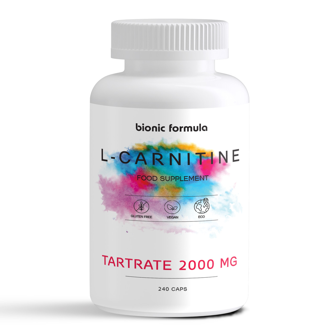 Л-карнітин тартрат для схуднення, Bionic formula L-Carnitine Tartrate, 2000 мг, 240 капсул