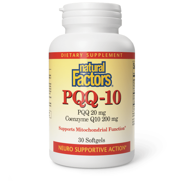 PQQ з коензимом Q10, Natural Factors PQQ-10, 20 мг, 30 капсул