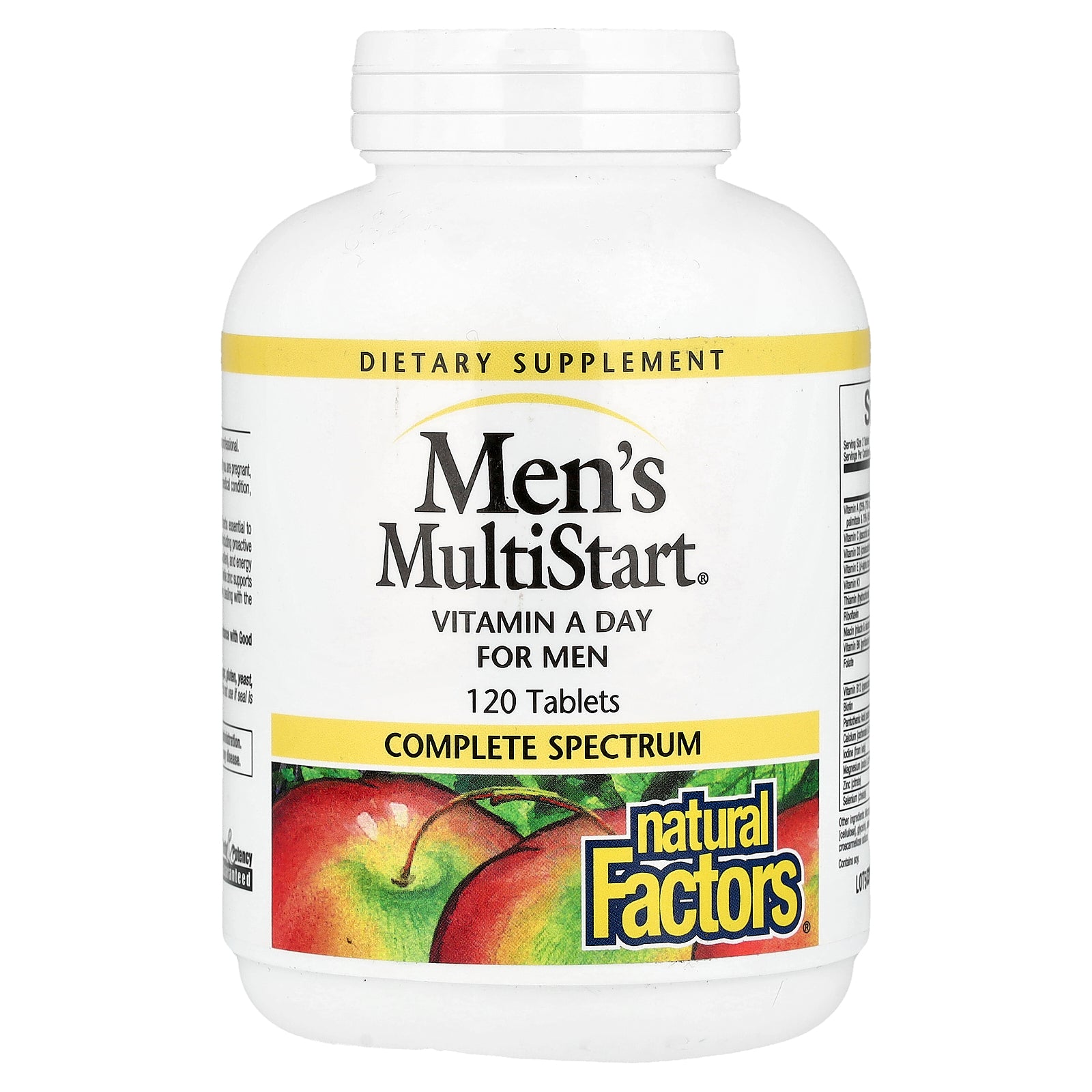 Мультивітаміни для чоловіків, Natural Factors Men's MultiStart Vitamin A Day for Men, 120 таблеток