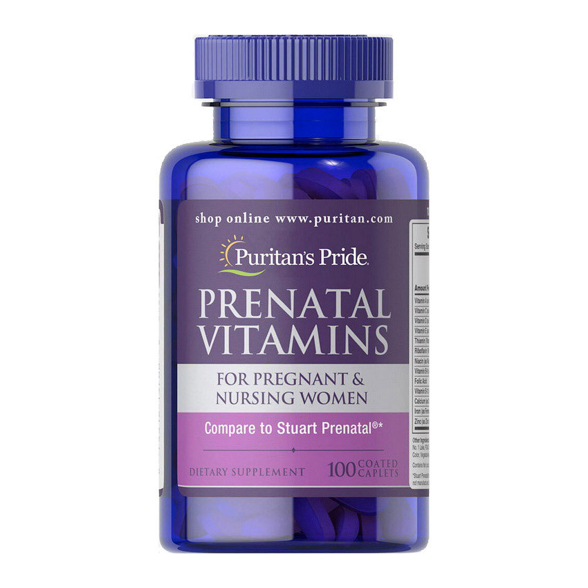 Мультивітаміни для вагітних, Puritan's Pride Prenatal Vitamins, 100 шт.