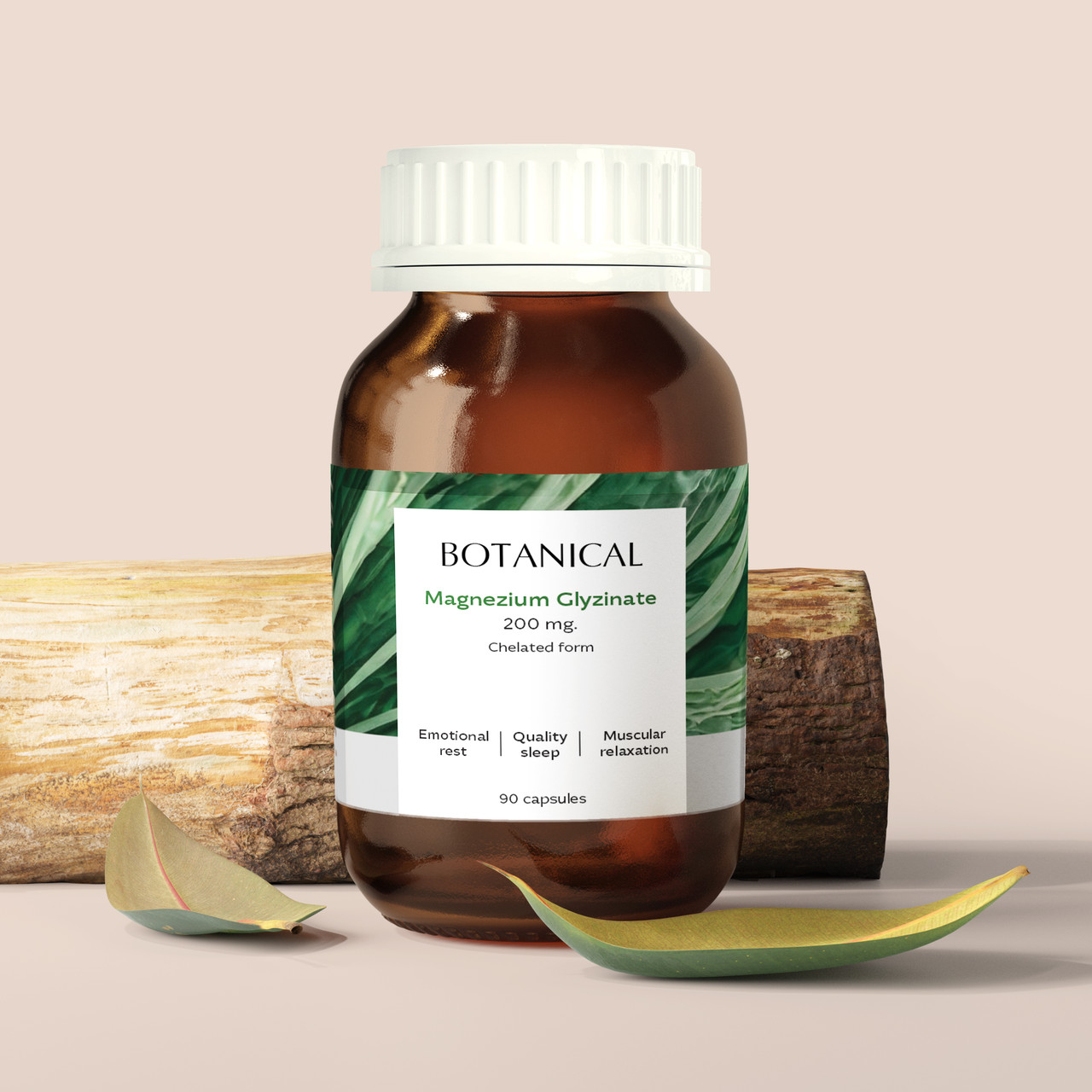 Магнію гліцинат 200 мг. 90 капс Botanical