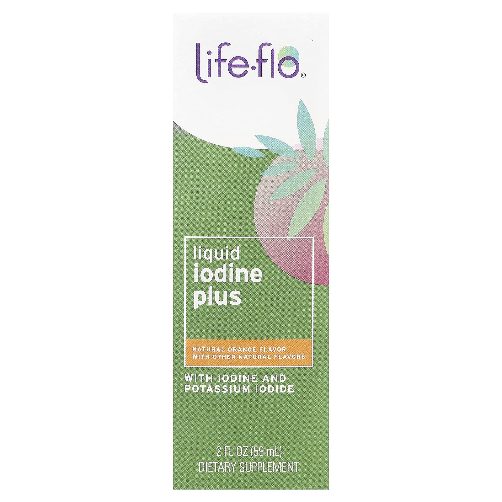 Рідкий йод, Life-flo Liquid Iodine Plus, 59 мл (Апельсин)