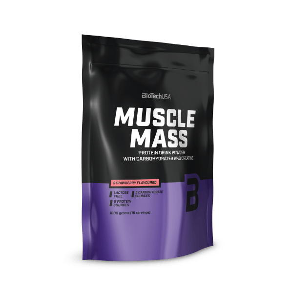 BioTech Muscle Mass (1 kg, strawberry)