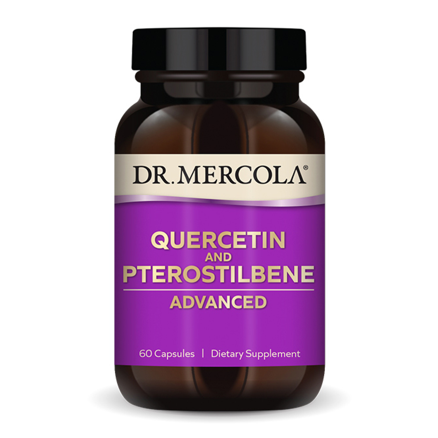Кверцетин та птеростільбен, Dr. Mercola Quercetin and Pterostilbene Advanced, 60 капсул