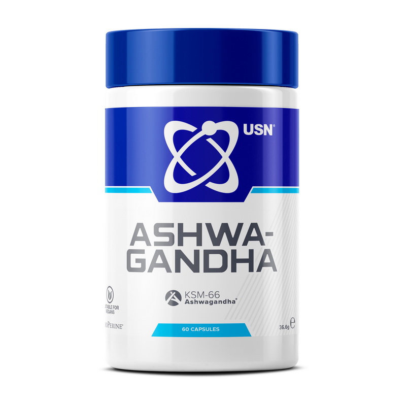 Екстракт ашваганди, USN Ashwagandha KSM-66, 60 капсул