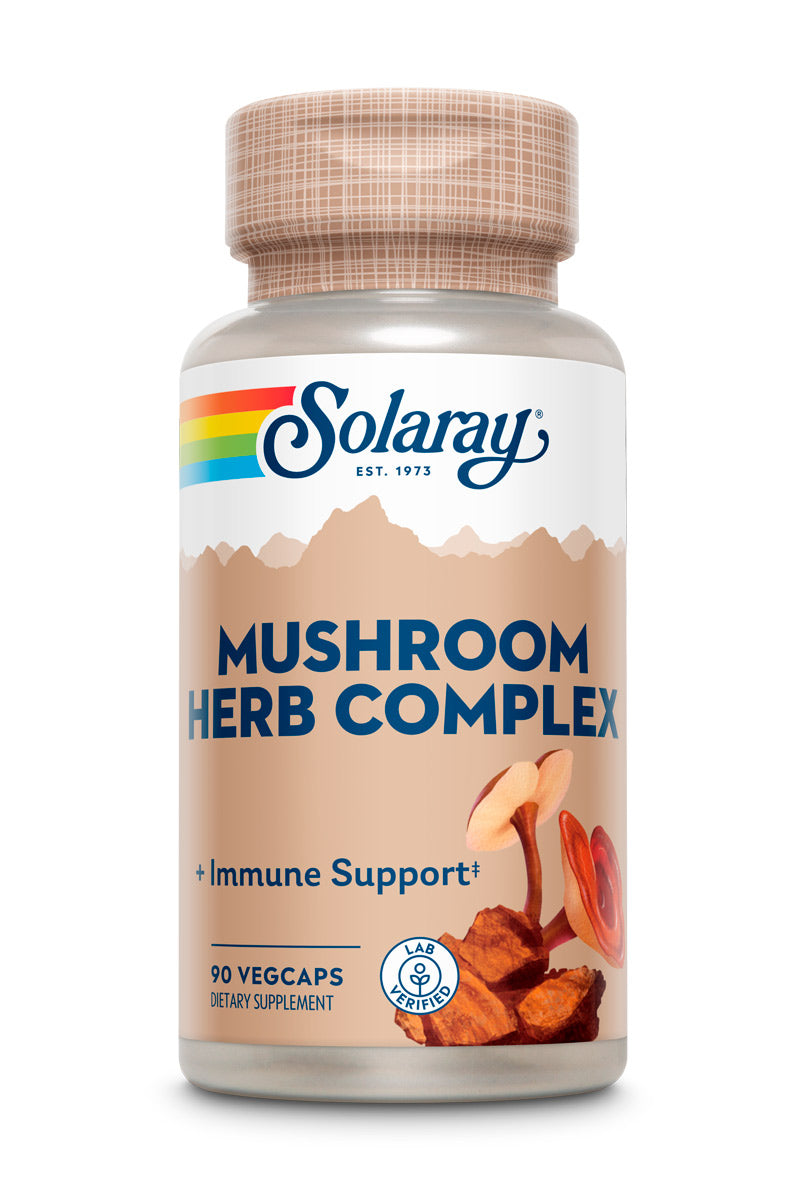 Комплекс лікарських грибів, Solaray Mushroom Herb Complete, 90 вегетаріанських капсул
