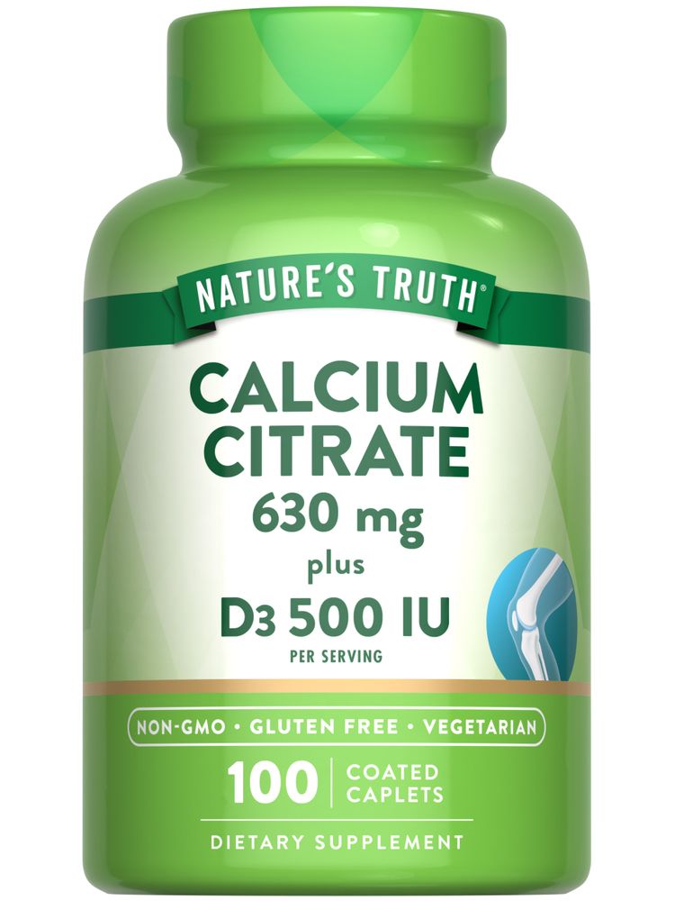 Кальцій цитрат з вітаміном D3, Nature's Truth Calcium Citrate Plus D3, 100 капсул
