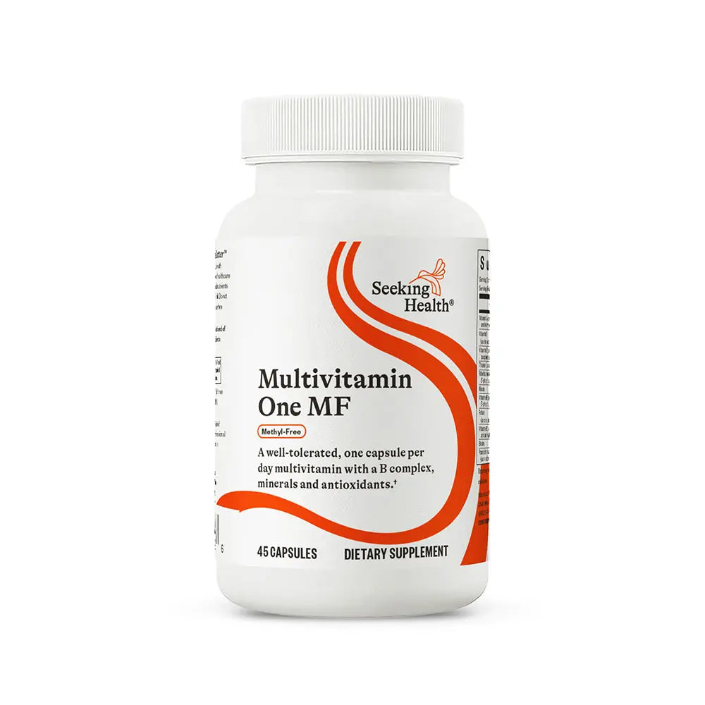 Мультивітаміни без метилу, Multivitamin One MF, Seeking Health, 45 вегетаріанських капсул