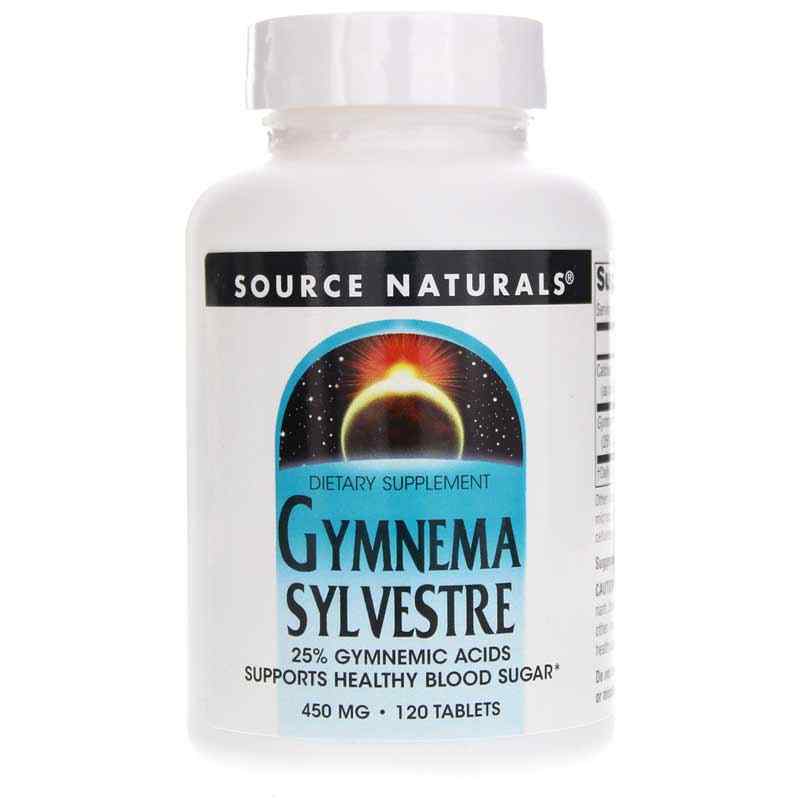 Джімнема Сильвестра, Source Naturals Gymnema Sylvestre, 450 мг, 120 таблеток