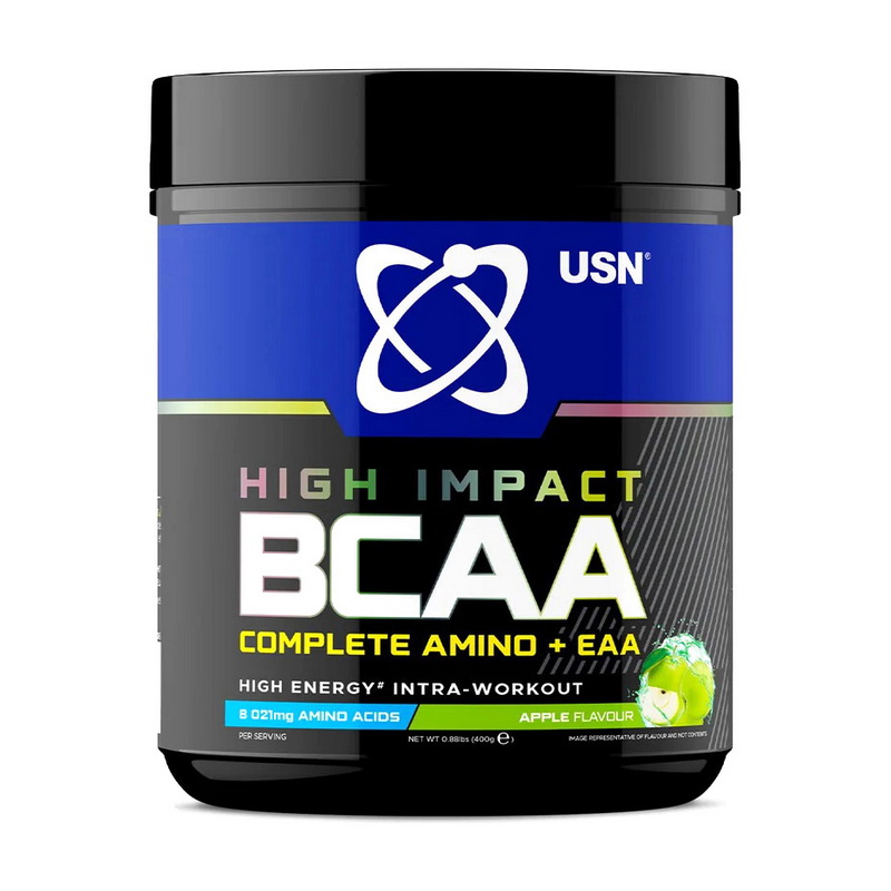 Амінокислотний комплекс BCAA та EAA, USN BCAA Complete Amino + EAA, 400 г (Яблуко)