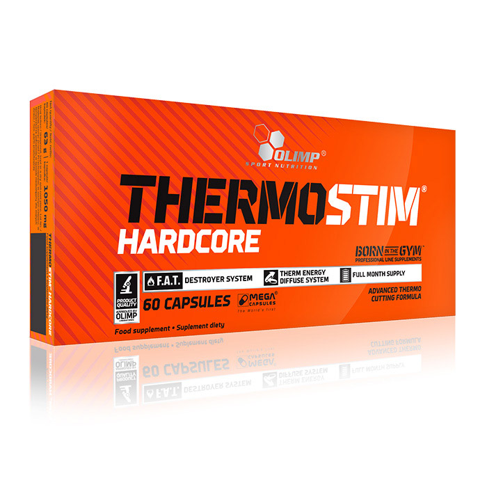 Жироспалювач, Olimp Nutrition Thermo Stim Hardcore, 60 капсул