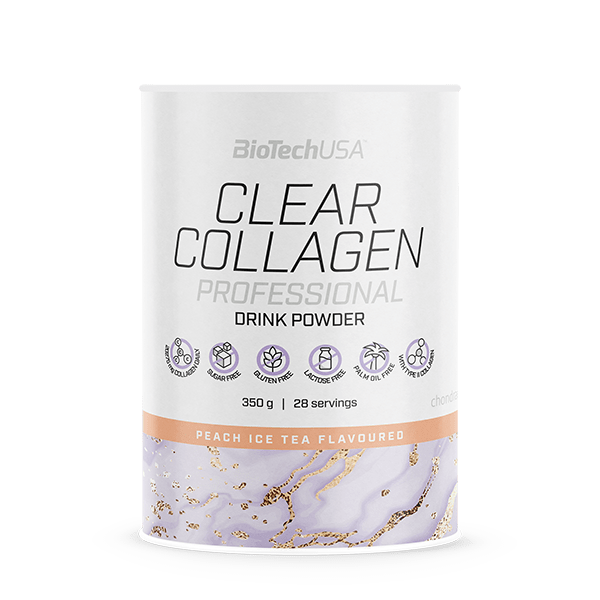 Колаген для здоров'я шкіри та суглобів, BioTech Clear Collagen Professional, 350 г (Персиковий холодний чай)