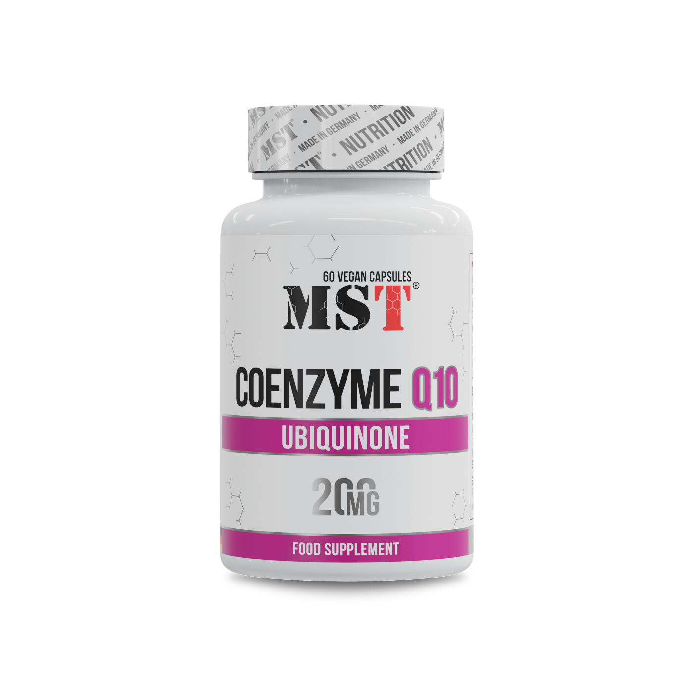 Коензим Q10, MST Ubiquinone Coenzyme Q10 200 mg, 60 вегетаріанських капсул