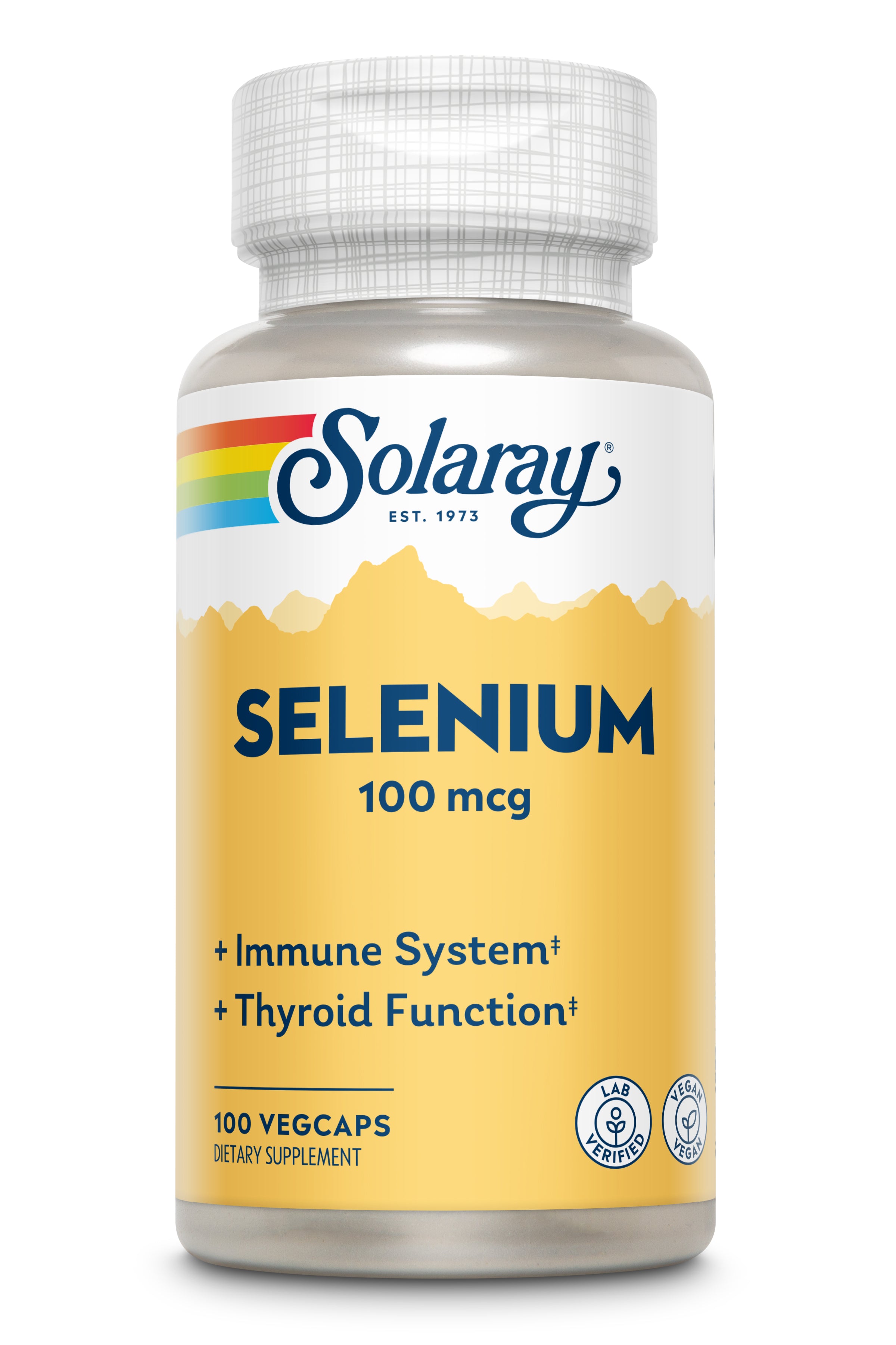 Селен для антиоксидантного захисту, Solaray Selenium, 100 мкг, 100 капсул