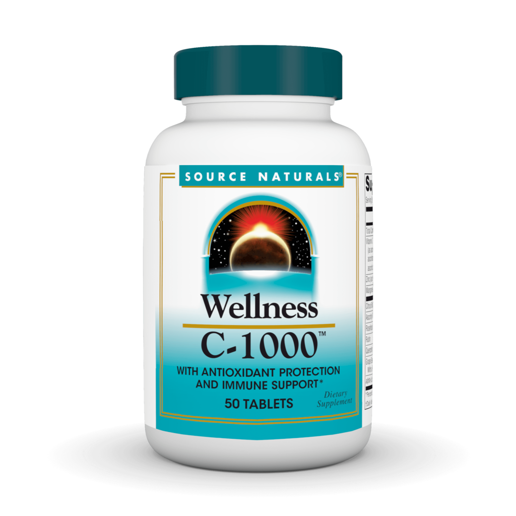 Вітамін С-1000, Wellness, Source Naturals, 50 таблеток