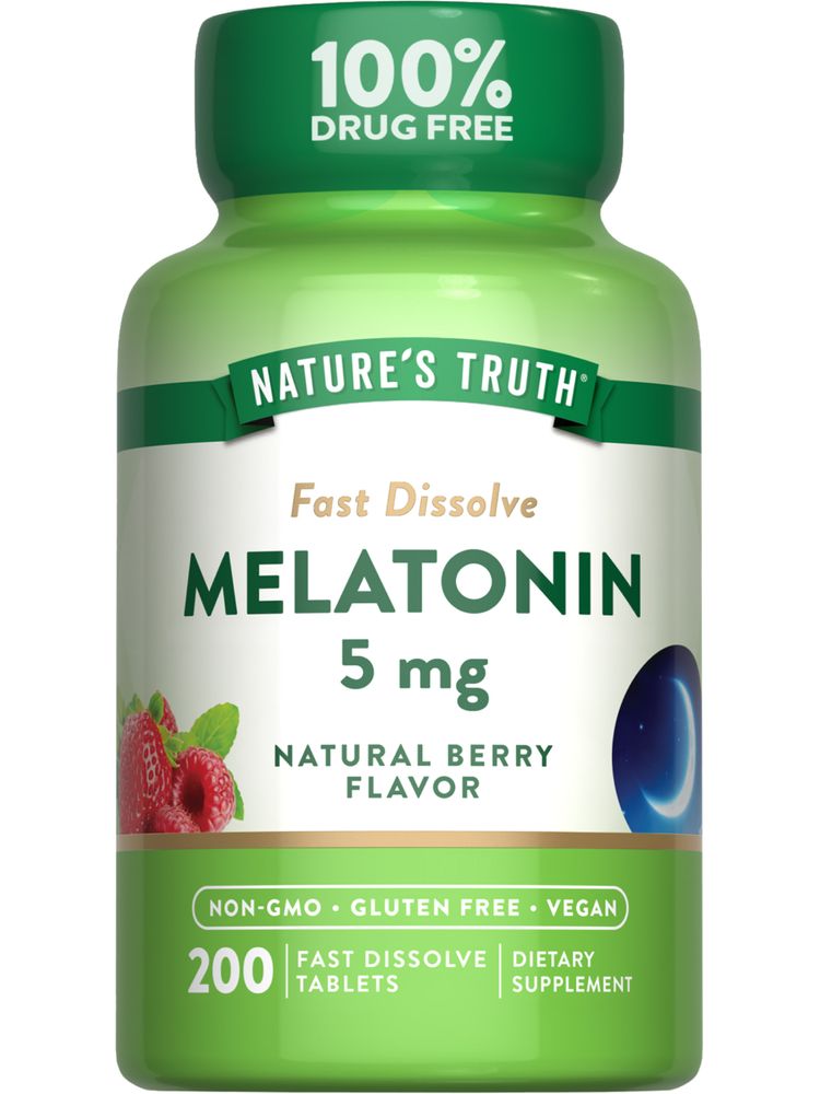Мелатонін для сну, Nature's Truth Sleep Melatonin, 5 мг, 200 таблеток (ягоди)