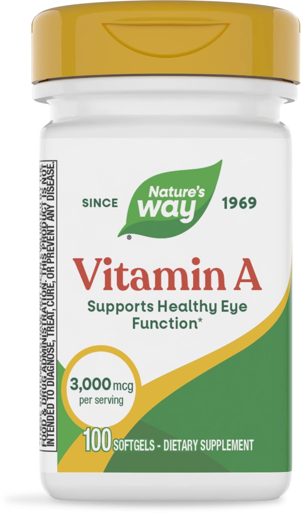 Вітамін A, Nature's Way Vitamin A, 3000 мкг, 100 м'яких капсул