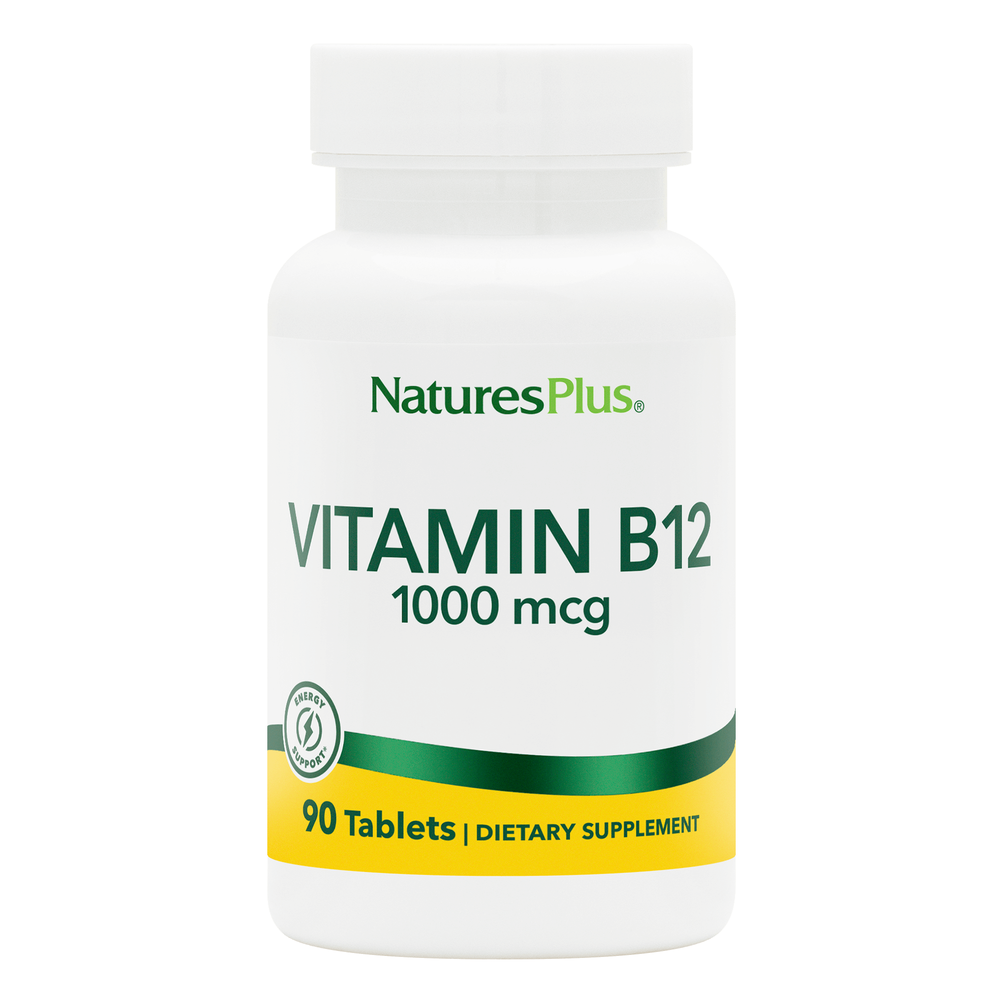 Вітамін B-12 метилкобаламін, Natures Plus Vitamin B-12, 1000 мкг, 90 таблеток