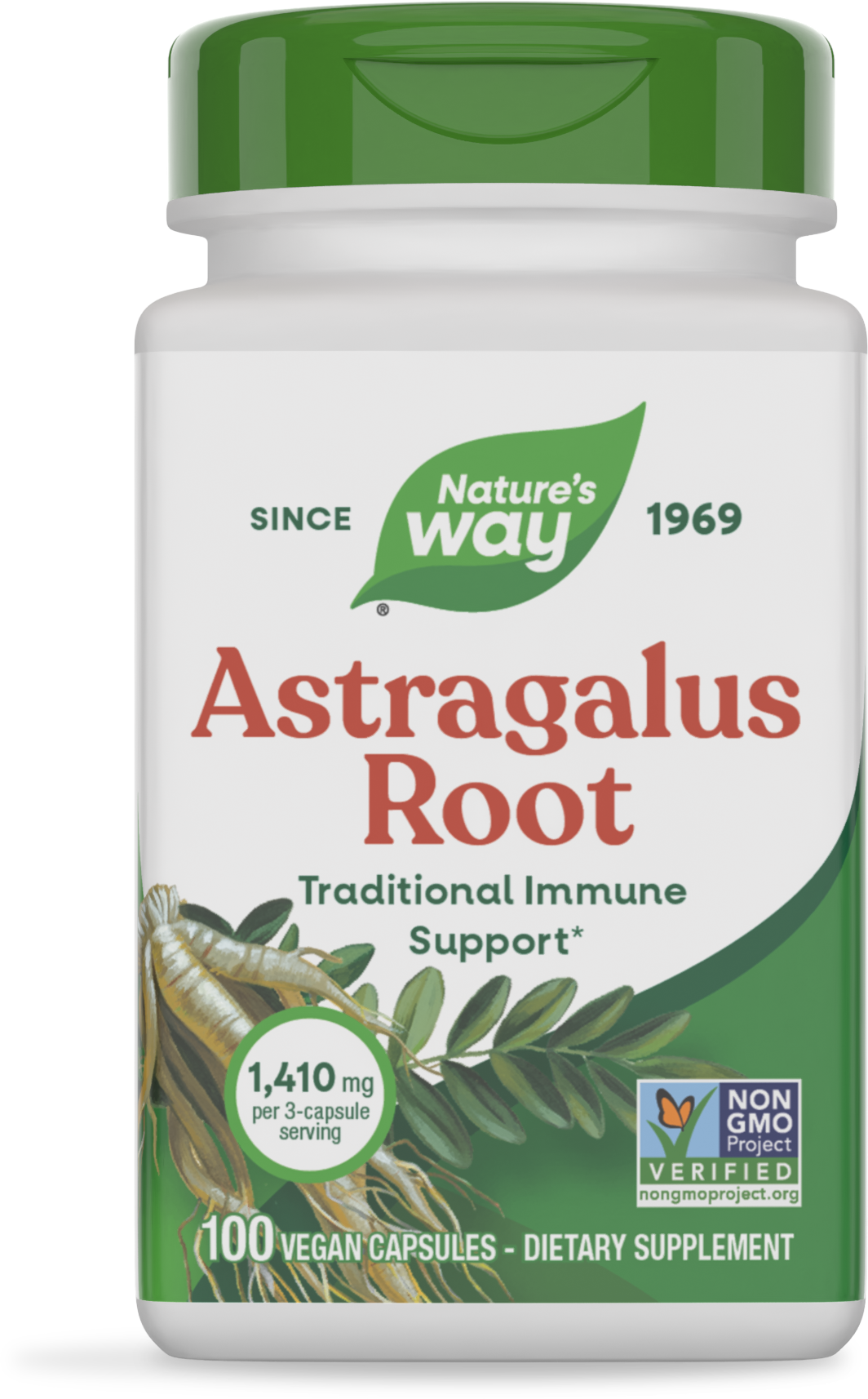 Корінь астрагалу, Nature's Way Astragalus Root, 470 мг, 100 вегетаріанських капсул