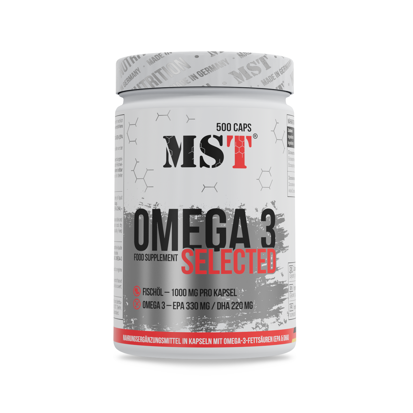 Омега-3, MST Omega 3 Selected, 500 м'яких капсул