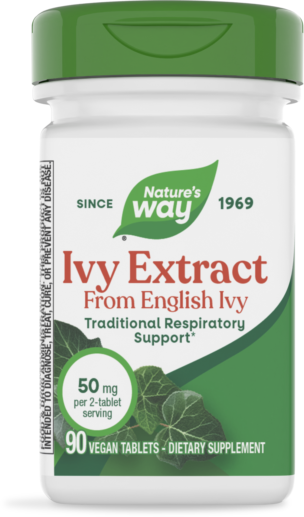 Екстракт плюща, Nature's Way Ivy Extract, 25 мг, 90 вегетаріанських капсул