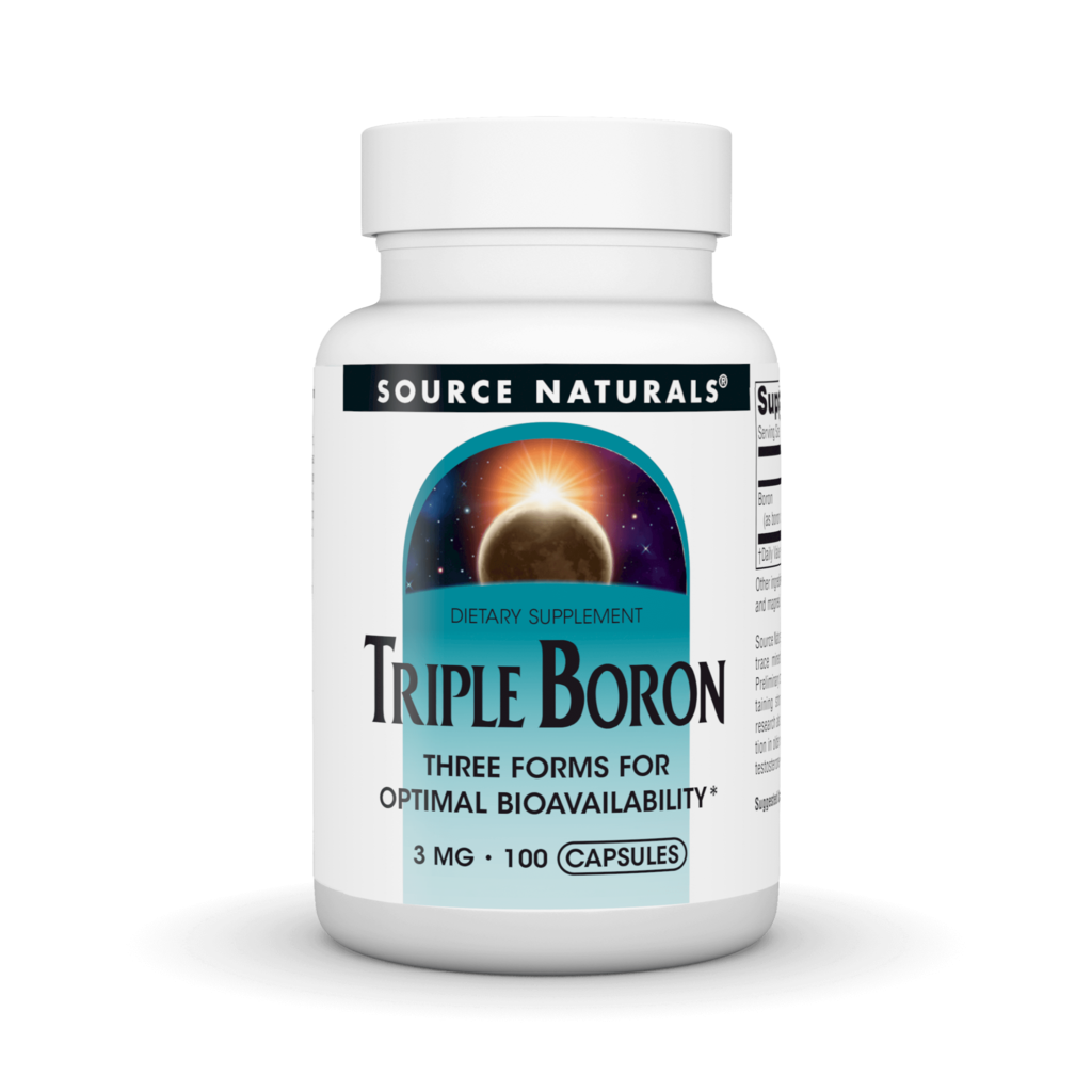 Бор потрійний, Source Naturals Triple Boron, 3 мг, 100 капсул