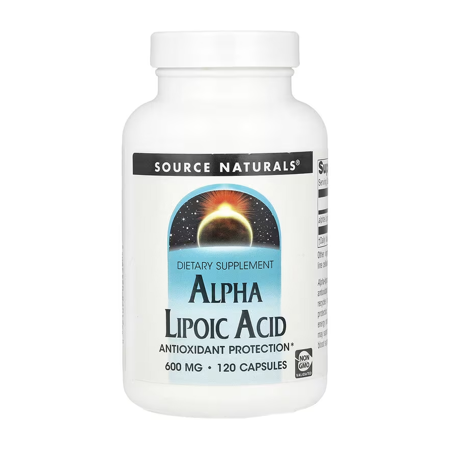 Альфа-ліпоєва кислота, Source Naturals Alpha Lipoic Acid, 600 мг, 120 капсул