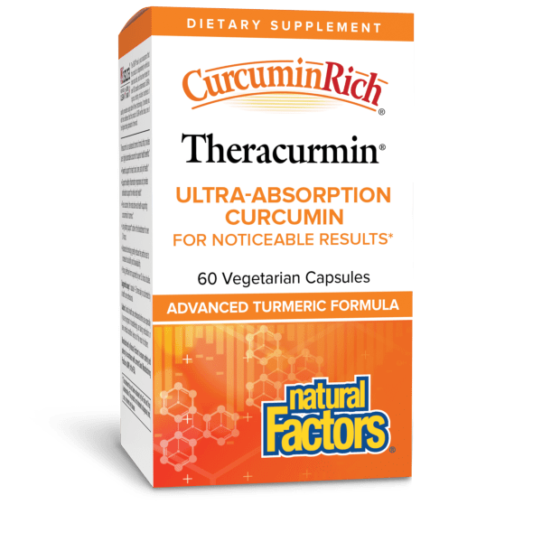 Куркумін, Natural Factors CurcuminRich Theracurmin, 30 мг, 60 вегетаріанських капсул