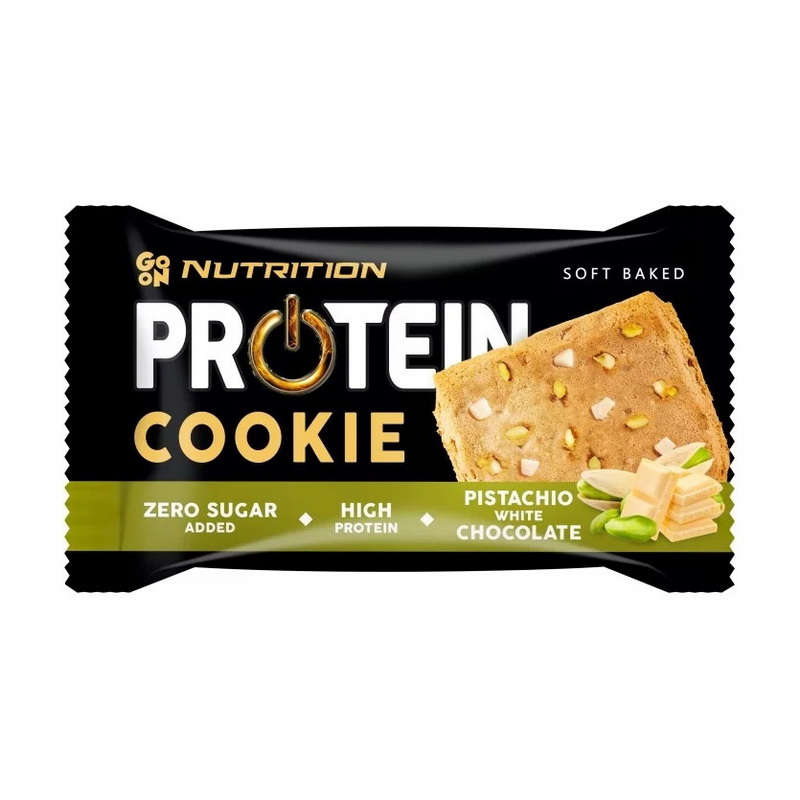 Протеїновий батончик, GoOn Nutrition Protein Cookie, 50 г (Фісташка-білий шоколад)