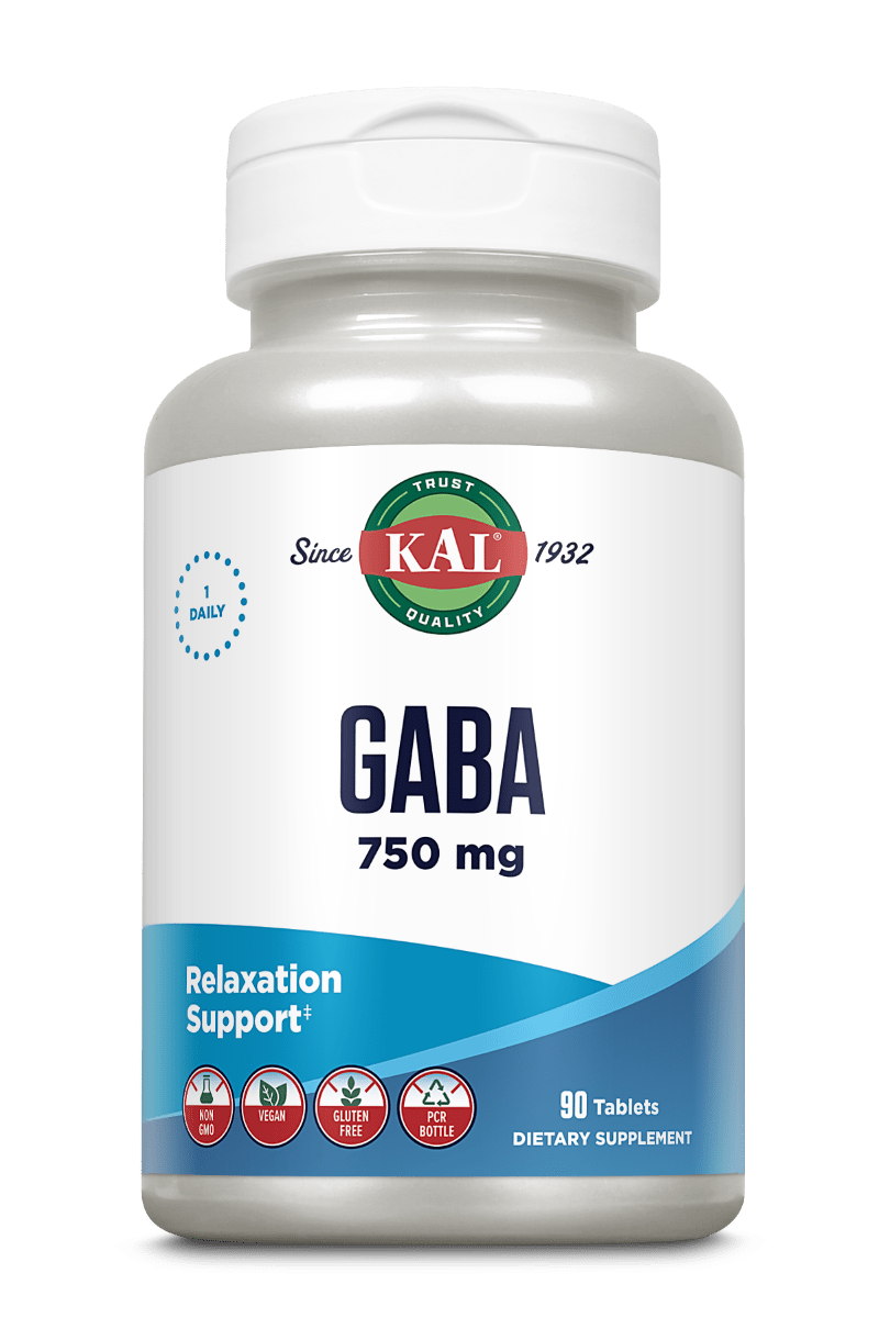 ГАМК, Kal Gaba, 750 мг, 90 таблеток