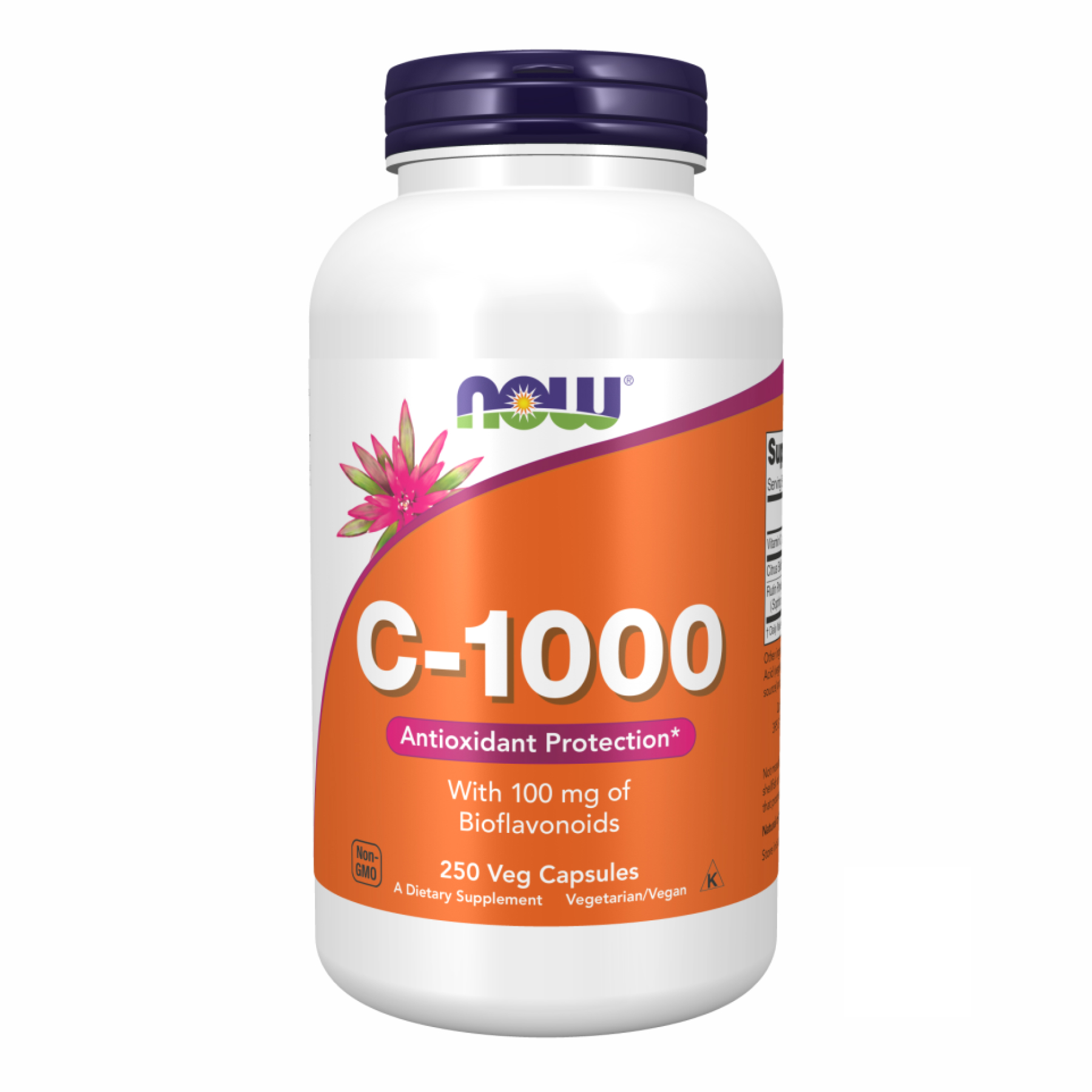 Вітамін C з біофлавоноїдами, Now Foods C-1000 with Bioflavonoids, 1000 мг, 250 вегетаріанських капсул