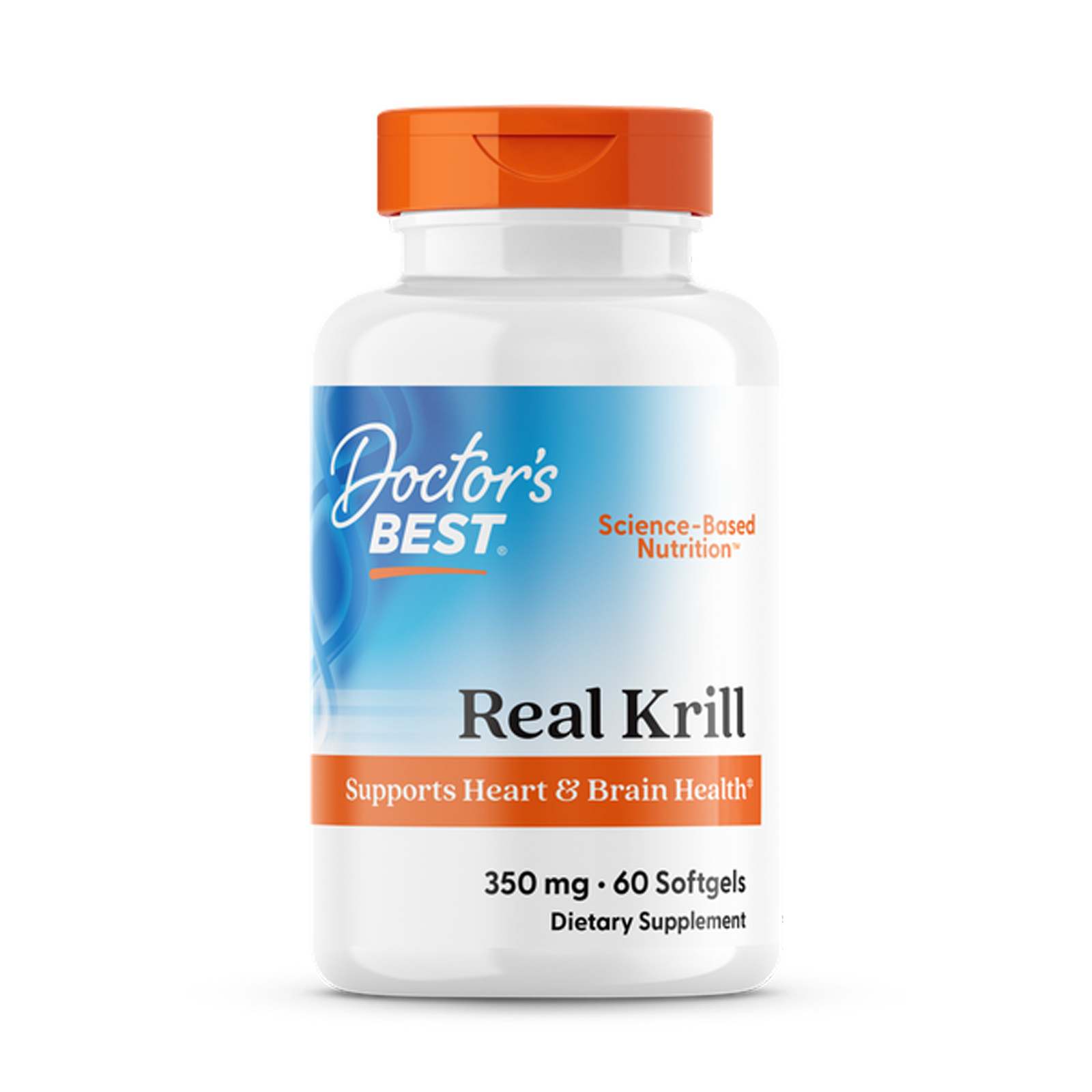 Олія криля, Doctor's Best Real Krill, 350 мг, 60 м'яких капсул