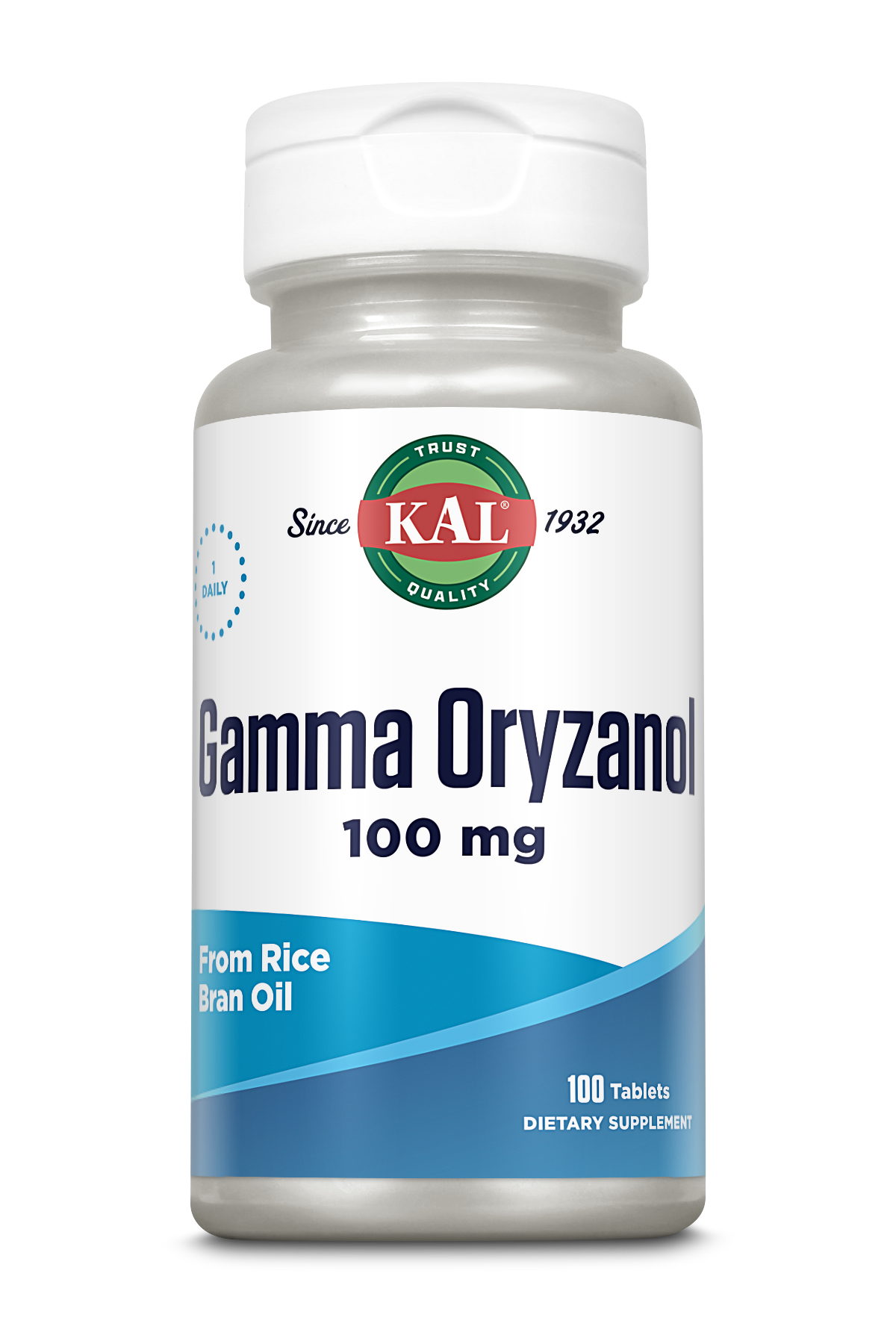 Гамма-оризанол, Kal Gamma Oryzanol, 100 мг, 100 таблеток