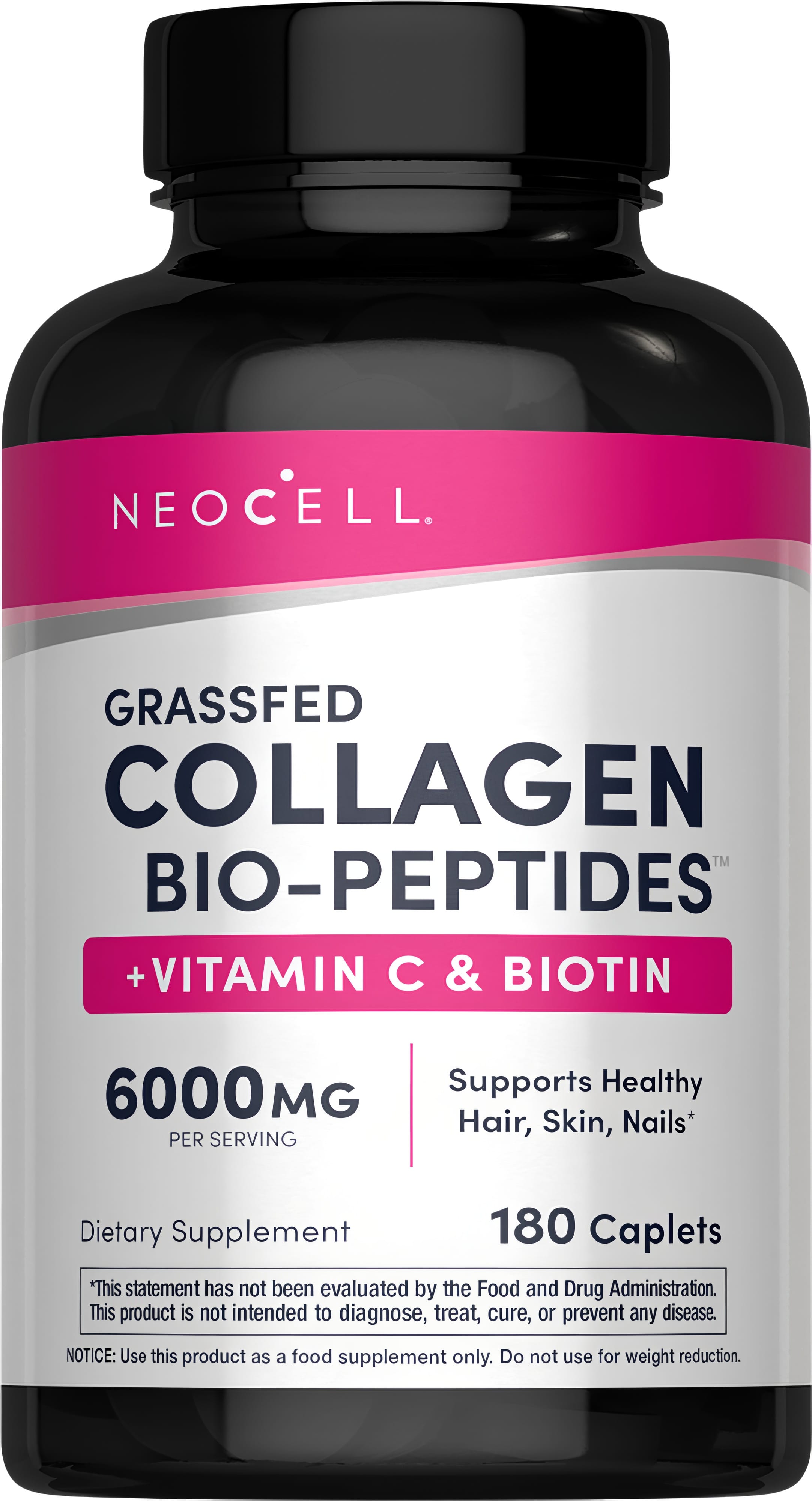 Колаген з вітаміном C та біотином, Neocell Super Collagen + Vitamin C & Biotin, 180 таблеток