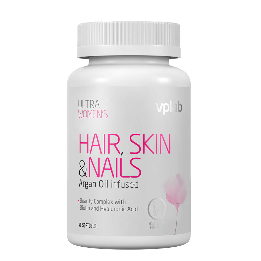 Вітаміни для волосся, шкіри та нігтів, VP Lab Ultra Women's Hair, Skin & Nails, 90 м'яких капсул