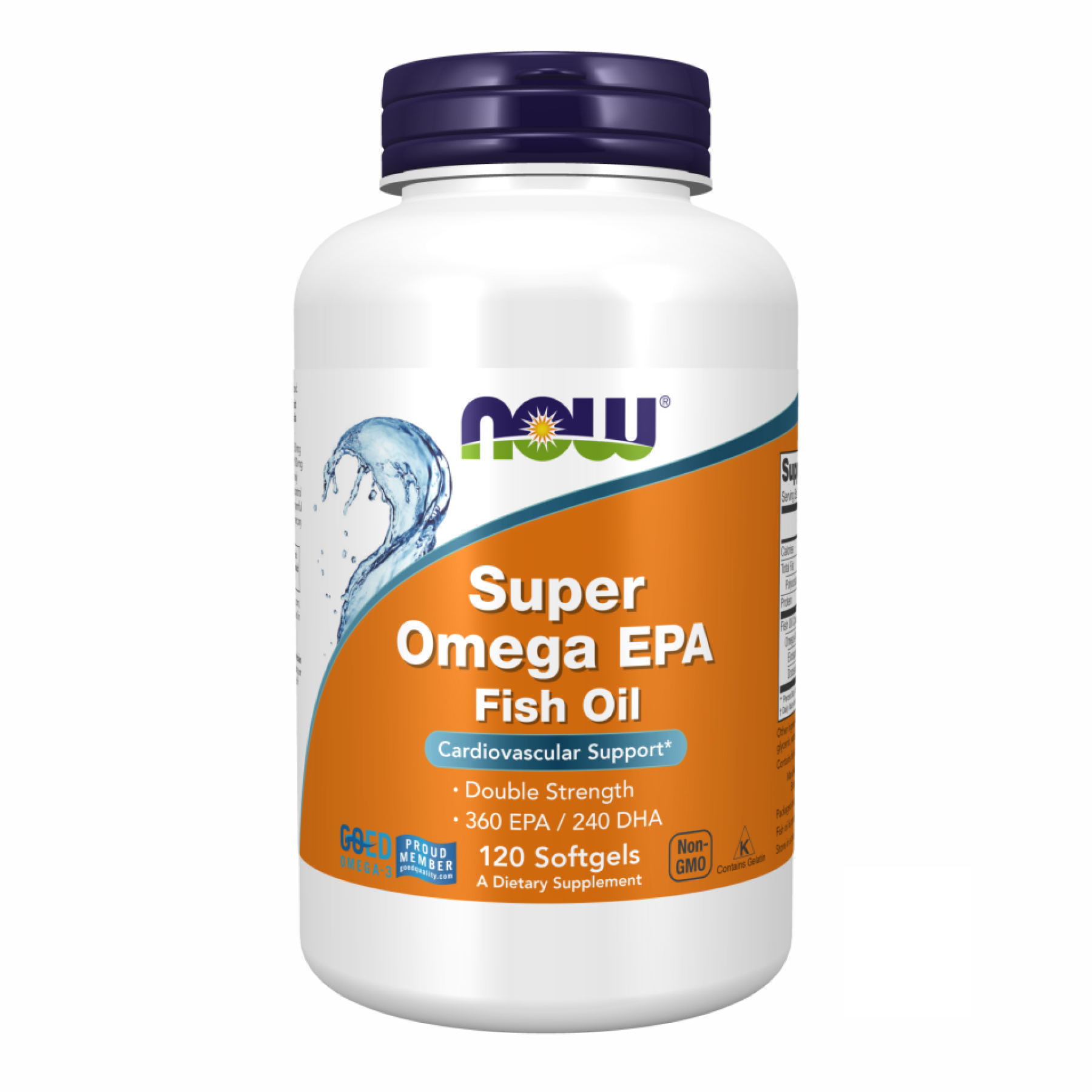 Омега-3 жирні кислоти ЕПК та ДГК, Now Foods Super Omega EPA, 1200 мг, 120 м'яких капсул