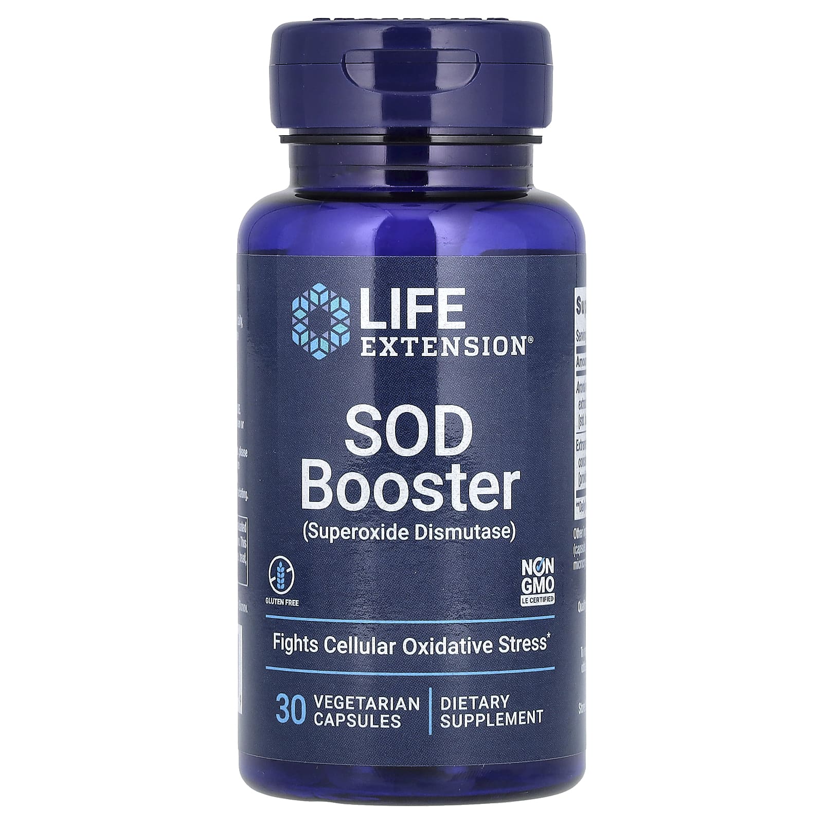Супероксиддисмутаза, Life Extension SOD Booster, 30 вегетаріанських капсул