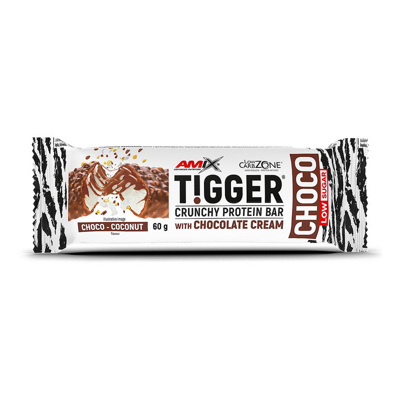 Протеїновий батончик, Amix Tigger Crunchy Protein Bar, 60 г (шоколад-кокос)