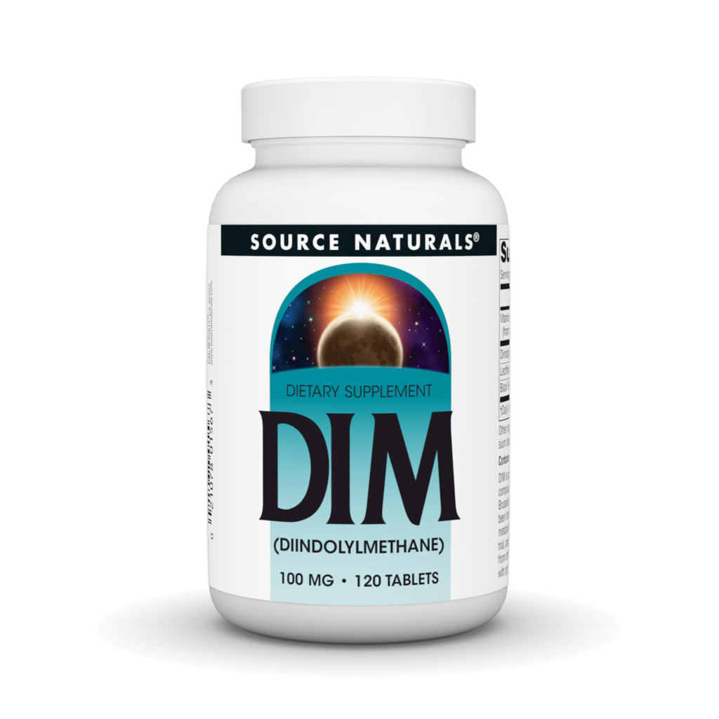 Дііндолілметан (ДІМ), Source Naturals DIM, 100 мг, 120 таблеток